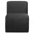thumbnail image 5 of Coaster Drayton Upholstered Curved Armless Accent Chair, Black, 5 of 10