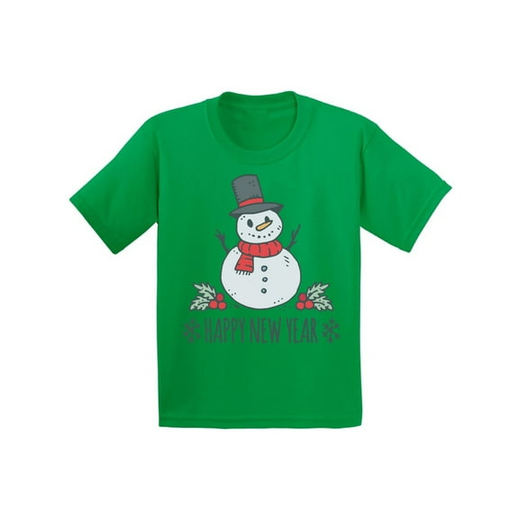Awkward Styles Christmas T-Shirt for Boys Girls Xmas Snowman Kids T Shirts