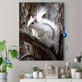 thumbnail image 4 of White Squirrel Canvas Print, Ideal for Living Room Bedroom Office Study Dining Room Nursery, 4 of 8