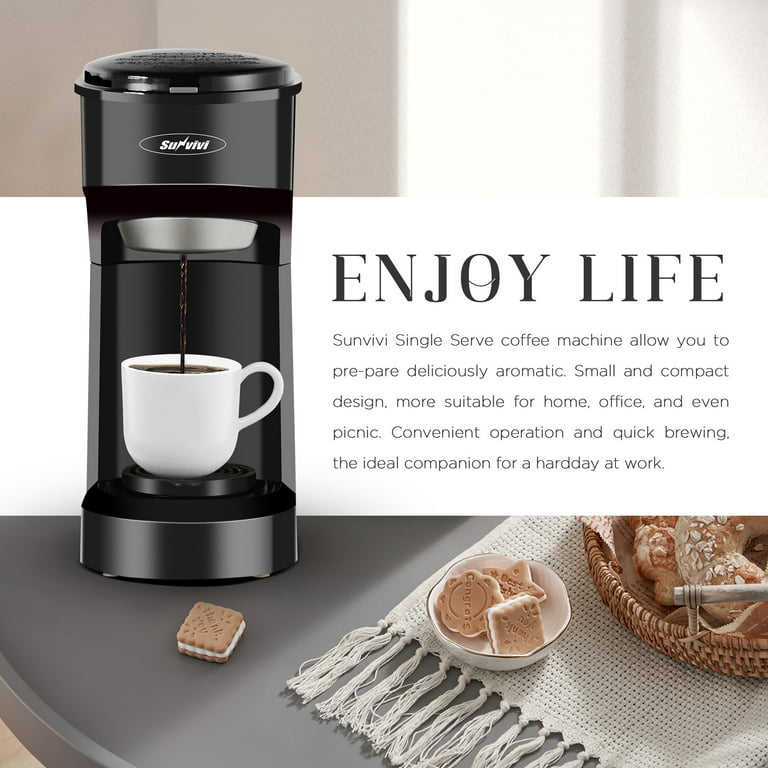 Single Serve Coffee Maker Coffee Brewer Permanent Filter Ground Coffee Cup  Pod