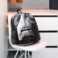 thumbnail image 5 of Vsdgher Monochrome Giraffe Expression Unisex Large Capacity Bookbag, Schoolbag, Casual Daypack for High School, College, Teens, Travel, Work, 5 of 6