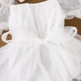 thumbnail image 4 of Hotiary Baby Girl Tutu Romper Dress with Bow Headband 2 Piece Set Infant Toddler Mesh Short Sleeve Skirt Sundress Spring Fall Outfit for 0-24 Months, 4 of 8
