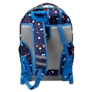 J World Boys And Girls Duo 18 Rolling Backpack With Lunch Bag For School And Travel, Spaceship