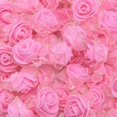 thumbnail image 1 of 20 piezas 4cm brillo flecos flores de espuma de seda DIY hecho a mano flores artificiales rosas cabezas para la decoración del tutú de la boda, 1 of 4