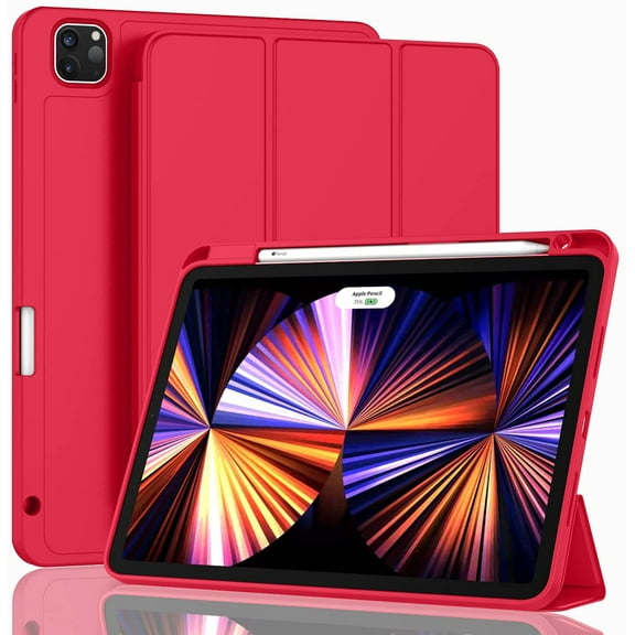 New ipad air 10.9 inch case with pen holder, smart iPad case [supports touch ID and auto wake/sleep]