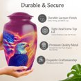 thumbnail image 3 of MUKTIVE Eagle Urn for Ashes for Men - Decorative American Flag Urn for Adult Dad - Large Military Urns for Adults Father Ashes - 10 Inch Pink Memorial Urns for Cremated Remains, 3 of 7