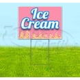 thumbnail image 1 of Ice Cream (18" x 24") Yard Sign, Includes Metal Step Stake, 1 of 6