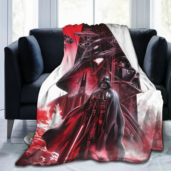 Ultra-Soft Micro Fleece Warm Darth Vader Blanket Throw Fluffy Fleece Blanket Decorative Quilt Four Seasons Lightweight For Couch Sofa Travel Camping Office 50"X40"