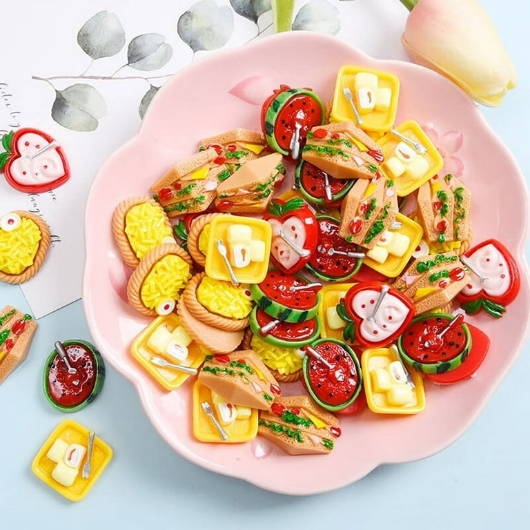 resin cute fruit charms fashionable random