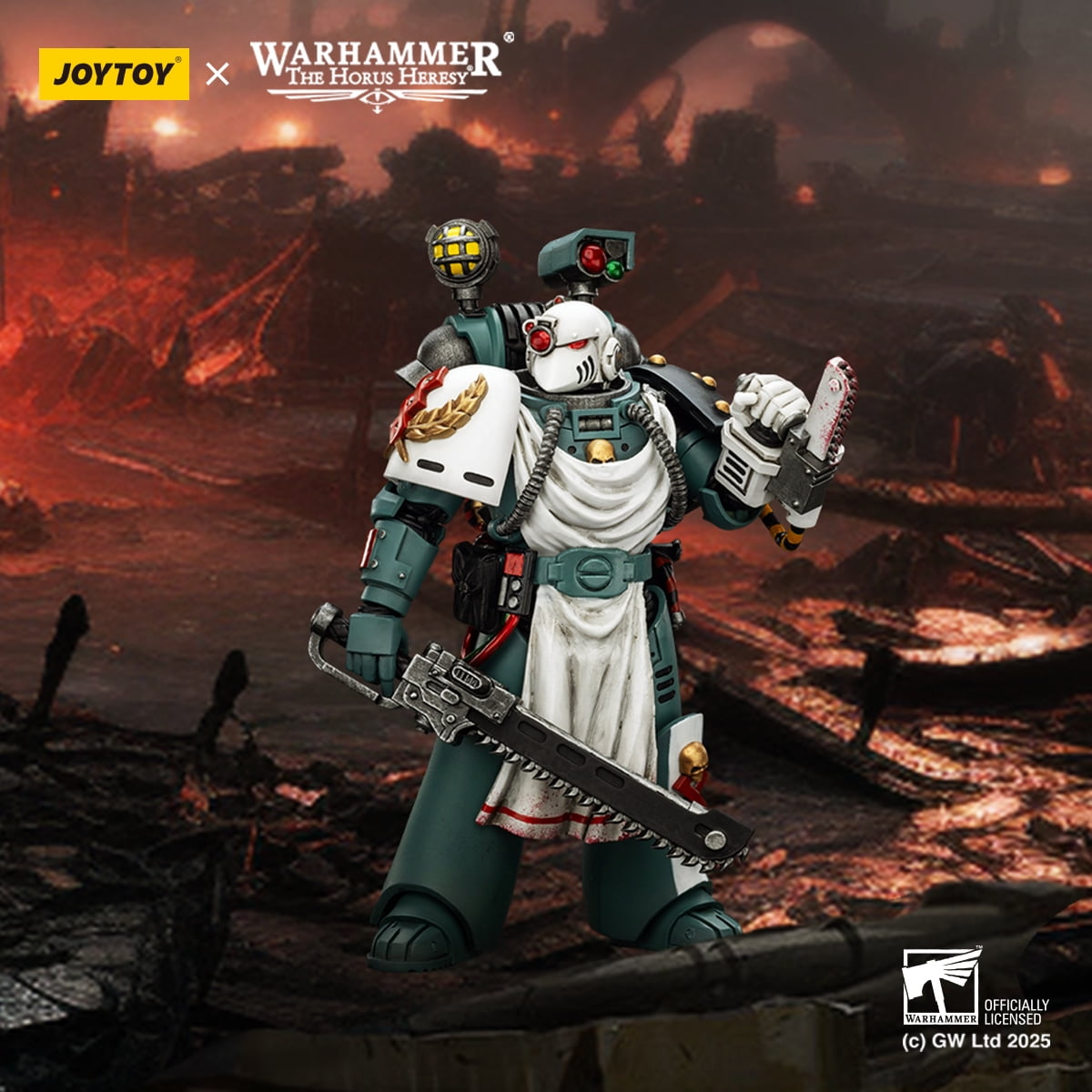 [IN STOCK] JOYTOY Warhammer 40K 1/18 Action Figures Sons of Horus Legion Apothecary Anime Military Model Toys Collectible
