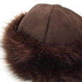 thumbnail image 5 of Cheers.US Womens Faux Fur Hat for Winter with Stretch Cossack Russion Style White Warm Cap Thicken Fluffy Faux Fur Pure Color Cold-proof Cap Fashion Accessories, 5 of 6