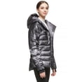 thumbnail image 3 of Orolay Women Warm Down Jacket with Hood Unique Quilting Coat Darkgrey M, 3 of 5