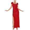 thumbnail image 1 of WEAIXIMIUNG Robe de Soirée Sans Manches Longue Unie Mode Slim Tempérament Carnaval 2024, 1 of 6