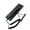 Black, variant on HKUKY Retro Handset for Mobile Phone with 3.5mm Microphone Speaker Clear Sound Radiation Protection for Call, Black