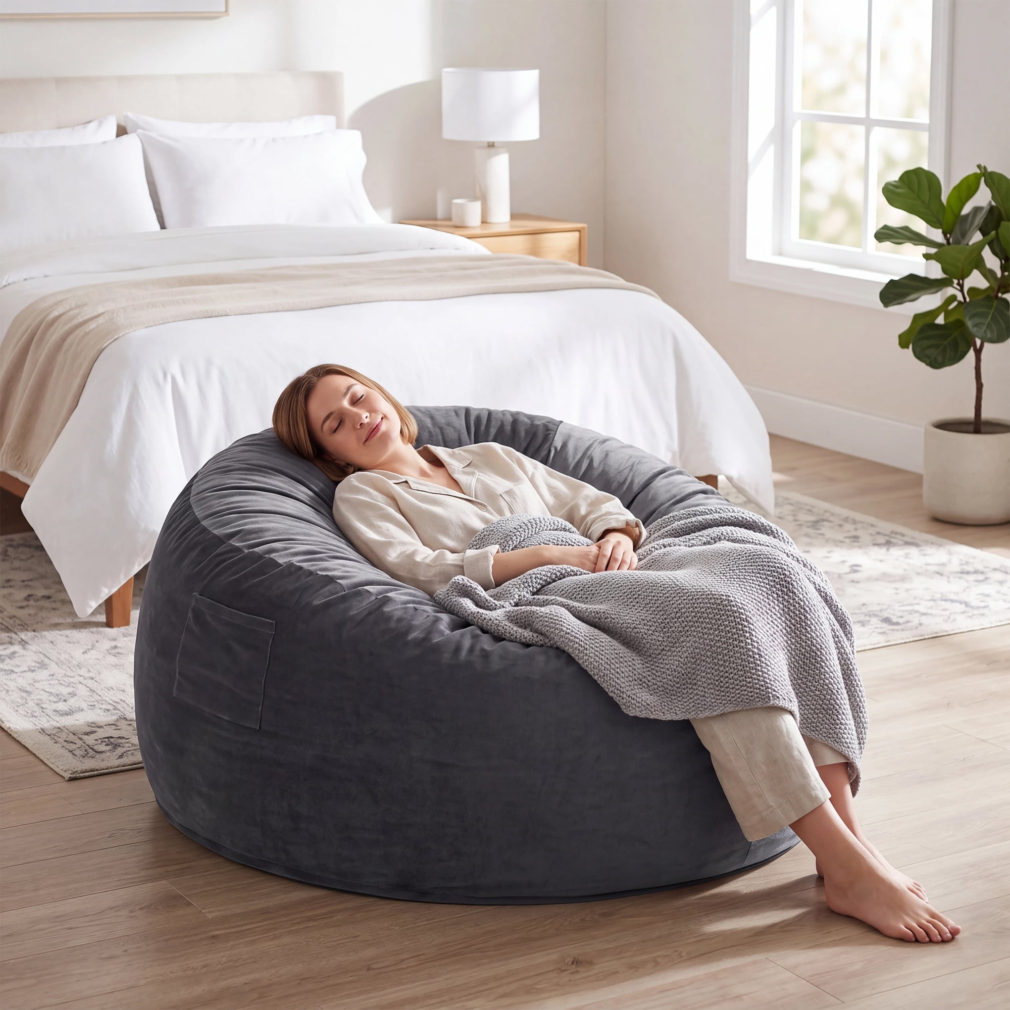 Mainstays by Becky G. & Alejandra Ribbed Plush Compressed Foam