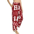thumbnail image 2 of Naloa Ho Pattern Funny Christmas Print Women’s Ultra-Soft Comfy Pajama Lounge Pants with Pockets & Drawstring, 2 of 8