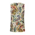 thumbnail image 5 of Gamivast Boho Tank Tops for Women Plus Size Floral Print Lightweight Round Neck Sleeveless Loose Fit Blouses Summer Vacation Tops, 5 of 6