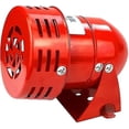 thumbnail image 1 of Kryc-220v Potente sirena de alarma para exteriores, sirena de alarma de 120 dB, sirena LED de motor rojo, alarma para barco industrial con bocina de metal, 1 of 4