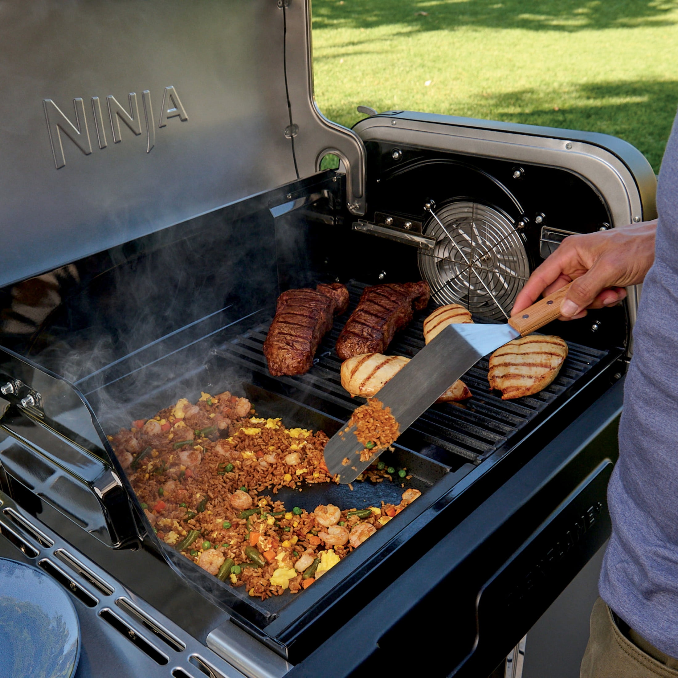 Ninja FlexFlame™ Upgrades Premium Half Griddle