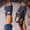 Blue, variant on Summer Plus Size Wedges Sandals for Womens Flats Casual Style Solid Color Thick Bottom Beach Fish Mouth Wedge Sandals