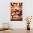 thumbnail image 3 of Embrace The Journey Find Your Strength Sahara Desert Retro Travel Poster Vintage Inspirational Wall Art Print for Study Room Office Living Room Print Poster, 3 of 8