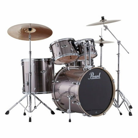 Pearl Export 5-Piece Drumset w/ Hardware - Smokey Chrome