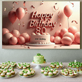 thumbnail image 4 of Golden Stars Happy 80th Birthday Celebration Banner for Party Backdrop and Decorations Ideal for Photography Background Birthday Party Supplies, 4 of 7