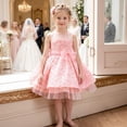 thumbnail image 2 of FYDUU Flower Girl Dress Wedding Guest Dresses Girls Birthday Party Dress Princess Dresses Formal Pageant Gown Elegant Tulle Dress 2-3 Years, 2 of 9