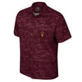 thumbnail image 2 of Men's Colosseum Maroon Arizona State Sun Devils Ozark Button-Up Shirt, 2 of 3