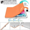 thumbnail image 3 of iPad 9.7 5th 6th Gen Air 1st 2nd Gen [iPad 5 6 Air 1 2] A1893 A1954 A1822 A1823 A1566 A1567 A1474 A1475 A1476 Hard Shell Protective Stand Cover - Orange, 3 of 7