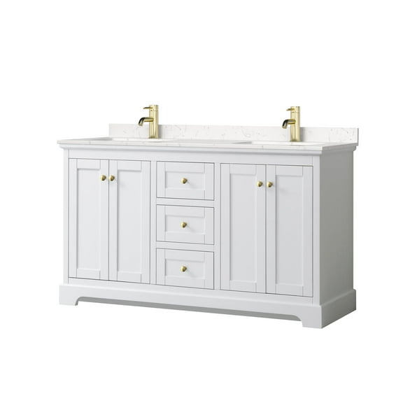 Wyndham Collection Wcv232360d-Vca-Mxx Avery 60" Free Standing Double Basin Vanity Set -