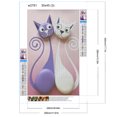 thumbnail image 2 of Pintura de diamante 5D DIY taladro redondo completo gato decoración del hogar arte artesanal 30x45cm, 2 of 9