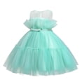 thumbnail image 4 of Coerni Girl's Wedding Parties Dress | Toddler Baby Tulle Tutu Birthday Princess Dresses Formal Bridesmaid Pageant Prom Gown, 4 of 4