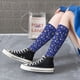 thumbnail image 5 of Balery Golden Snowflakes Royal Blue Calcetines novedosos Calcetines deportivos Calcetines hasta la rodilla Calcetines de algodón Calcetines originales y geniales, 5 of 6