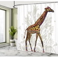 thumbnail image 5 of Ambesonne Giraffe Shower Curtain, Animal Ethnic, 69"Wx84"L, Multicolor, 5 of 5