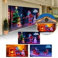 thumbnail image 7 of 16x7ft UV Activated Christmas Garage Door Cover Banner, Glows in Dark 2D Flat Holiday Garage Door Covers with Cartoon Santa and Elf, Xmas Outdoor Indoor Party Decoration - B, 7 of 7