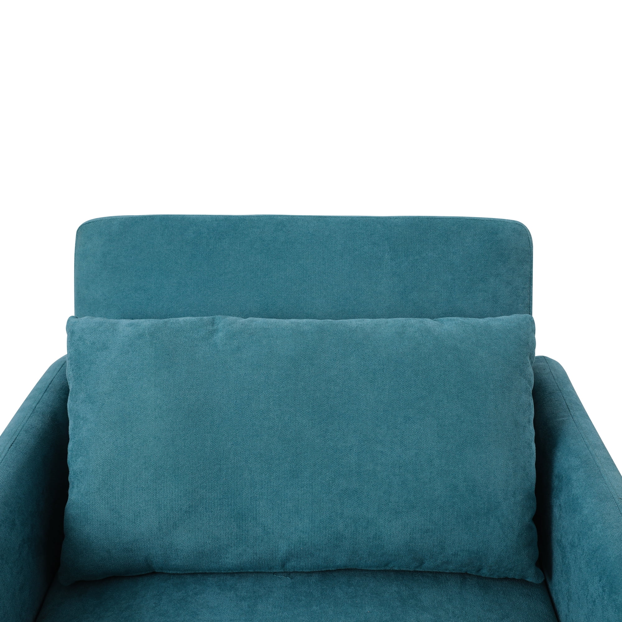 MAYEERTY 36" Modern Upholstered Lint 1-Piece Convertible Sofabed Armchair with Quick-Fold Design for Living Room，Green