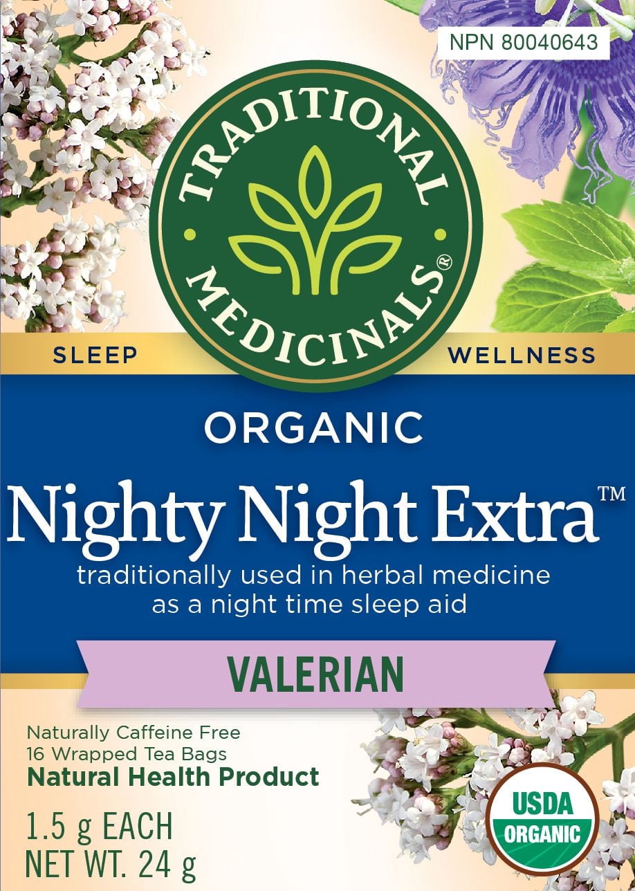 Traditional Medicinals Nighty Night Extra, 16 Wrapped Tea Bags