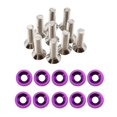 thumbnail image 1 of 10pcs/set JDM Style Washer Nut License Plate Bolts Fender Flare Stickers M6x20  Auto Car Styling Tuning Modification, 1 of 7