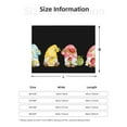 thumbnail image 5 of Yiaed Hello Summer Gnome Print Blanket Throw Blanket Soft Cozy Flannel Blanket for Home Bed Sofa Couch Chair-80"x60", 5 of 6