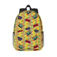 thumbnail image 1 of Lukts 90s Audio Tape Pattern 15 Inch Student Backpack, Waterproof Laptop Backpack with Adjustable Shoulder Straps, Lightweight Travel, Campus Backpack, Unisex, 1 of 6