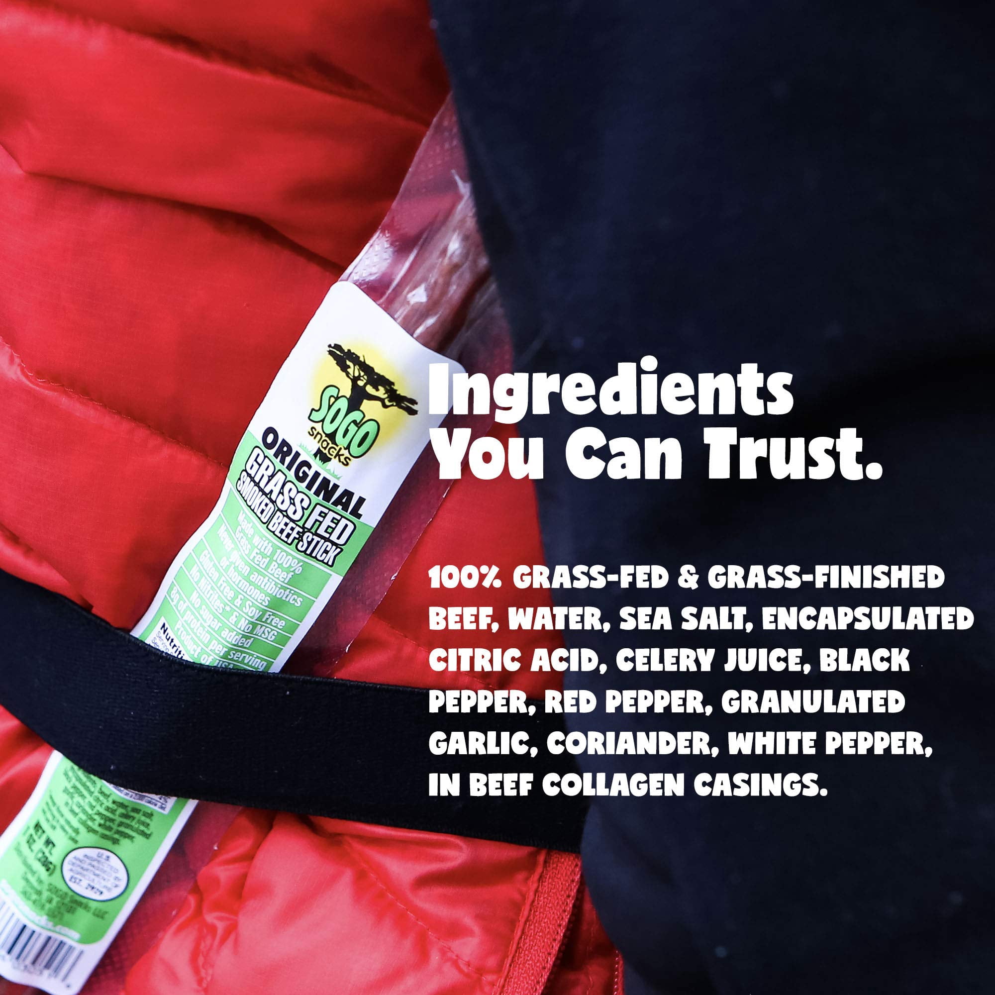 100% Grass-Fed, Paleo, Whole30 and Keto Friendly Beef Sticks: MSG, Gluten and Soy Free, Never Given Antibiotics or Hormones (Original Flavor, 48-Count, 1-oz Stick)