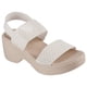 thumbnail image 3 of Sandalia Skechers CALI DAY Blanca Roto Tejido Elástico Tacón 6.5 cm, 3 of 3