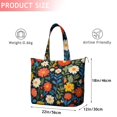 thumbnail image 4 of Pioneer Flower Floral Print Pattern Travel Tote Bags for Women Carry On,Large Weekender Bags for Women Travel,Multi Functional Duffle Bag for Work,Shopping,Sports, 4 of 5