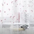 thumbnail image 4 of Cortina transparente bordada, cortina de gasa para ventana, para balcón, dormitorio, comedor, 140x260cm, rosa, 1 pieza Sweethay LF0160-06B, 4 of 7