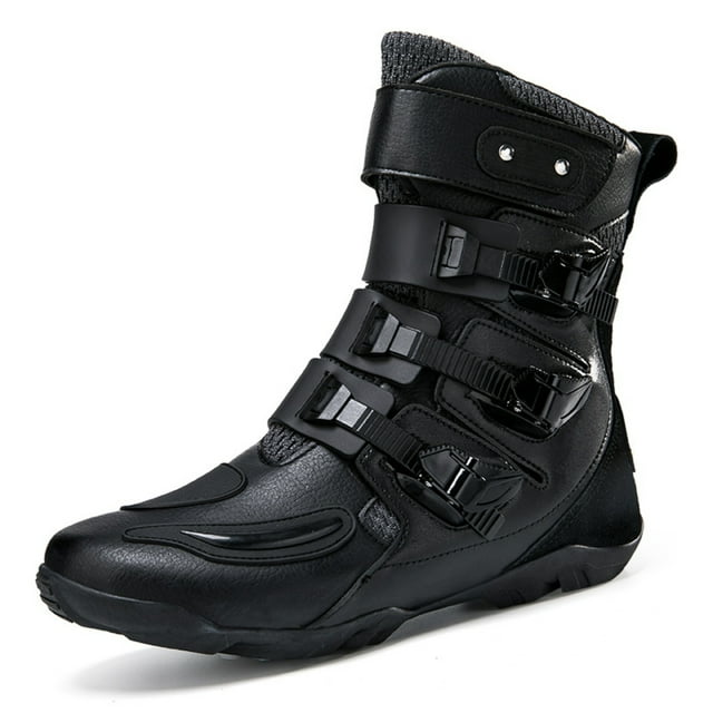 Botas de moto y zapatos de moto para todas las estaciones para hombre y mujer.,Negro,44
