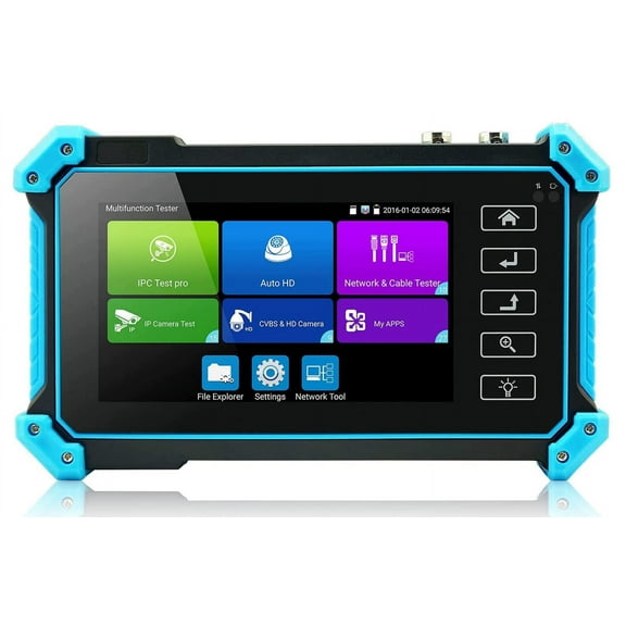 8MP 5 in 1 AHD CVI TVI CVBS IP Camera Tester Monitor, 8MP HD Display Video Monitor IPS Touch Screen Outdoor IPC Tester Support POE PTZ WiFi RS485 HDMI & VGA Input DC12V Output