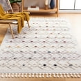 thumbnail image 2 of SAFAVIEH Marrakesh Boyce Diamond Polyester Area Rug, Grey/Light Grey, 8' x 10', 2 of 8