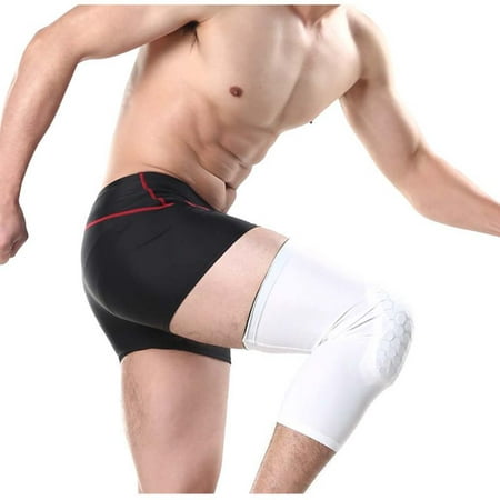 Maraso Soft Long Sleeve Basketball Gym Leg Protector Crashproof Knee Gear Honeycomb (Best High School Basketball Gyms)