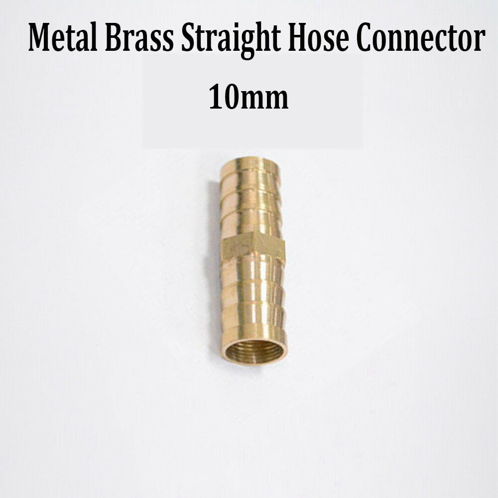 BRASS T PIECE HOSE JOINER BARBED CONNECTOR FUEL PIPE WATER AIR OIL MENDER 